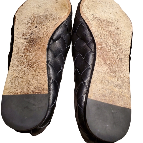 VERONICA BEARD WOVEN LEATHER LOAFERS SIZE 8.5, Black,EUC 2663 - Picture 8 of 12
